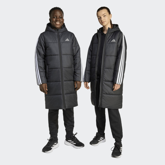 Куртка довга J LONG COAT | Чорний/Білий